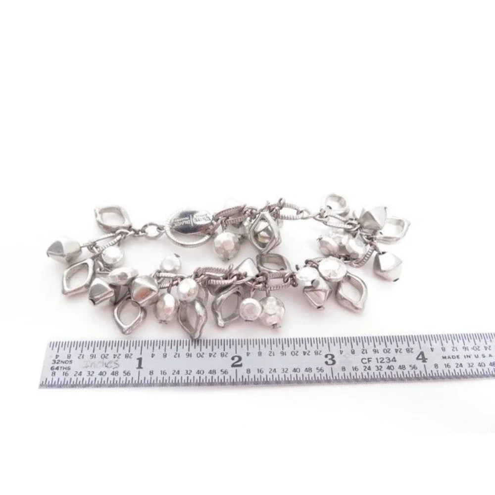 White House Black Market‎ silver Toned Charm Bracelet